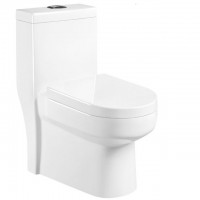 Modern Low Price Siphonic Elegant White Toilet Bowl One Piece Square Toilet