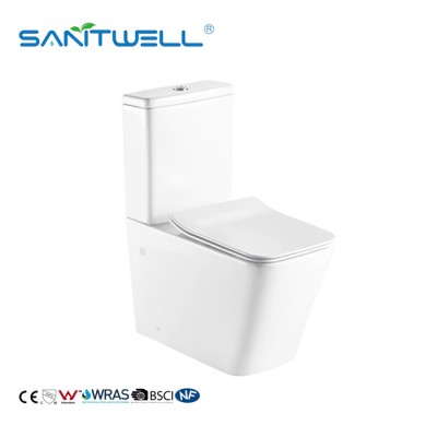 Ceramic european standard bathroom two piece  toilet with top quality