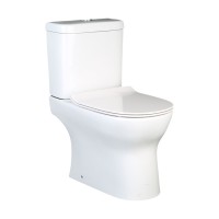 Sanitary ware bathroom two piece ceramic rimless toilet from China