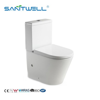 Water closet comfortable two piece toilet with soft surface cheap price